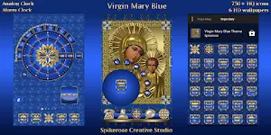 Virgin Mary Blue theme Screenshot 1