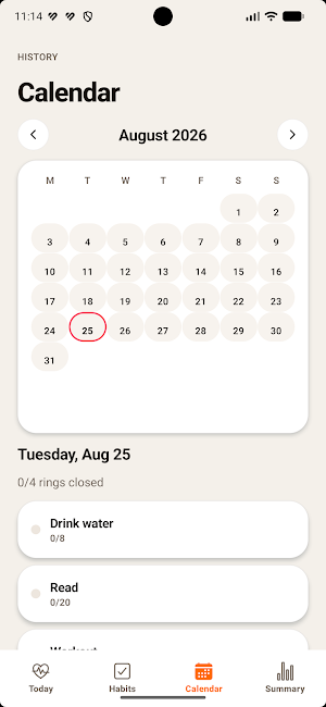 MAX Habits Tracker Screenshot 1