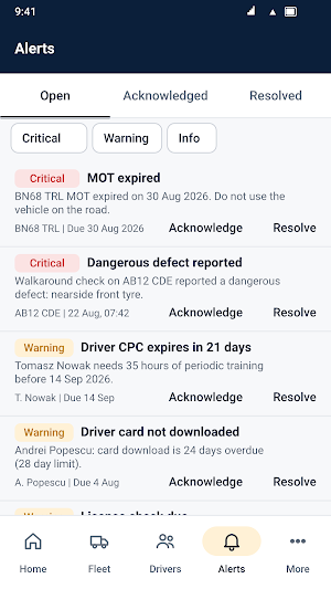 OperatorCompliance Screenshot 2
