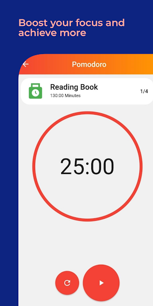 Pomodoro - Add Unlimited Tasks Screenshot 2
