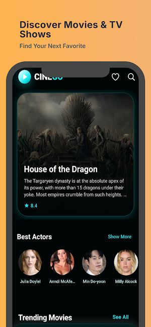 CineGo - Movies & TV Show Screenshot 1