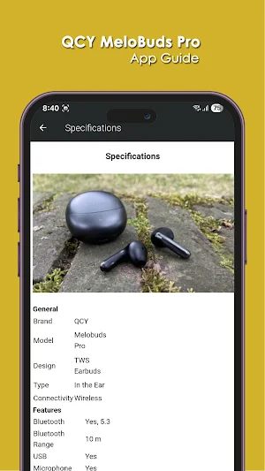 QCY MeloBuds Pro App Guide Screenshot 3