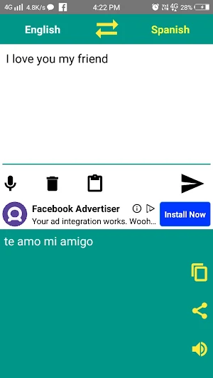 English to Spanish Translator Screenshot 3