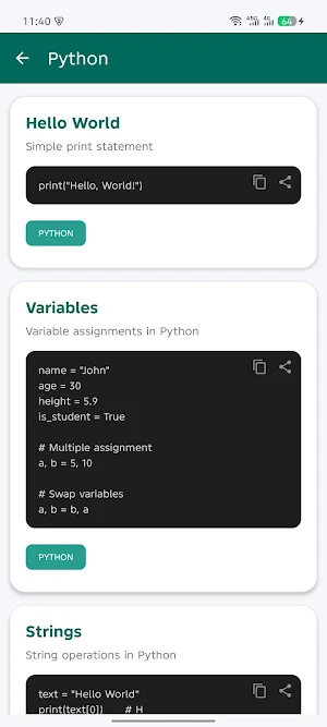 DevVault: Code Reference Vault Screenshot 3