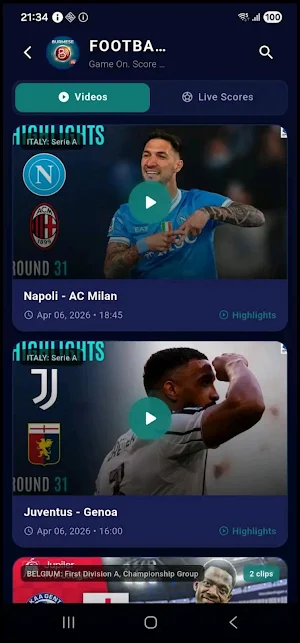 BurmeseTV Live Football App Screenshot 2