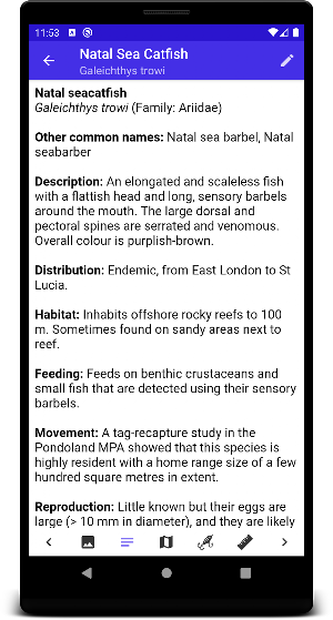 Marine Fish Guide Screenshot 3