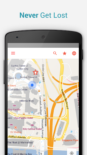 Singapore Offline City Map Screenshot 1