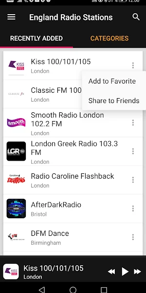 England Radio Stations Screenshot 1