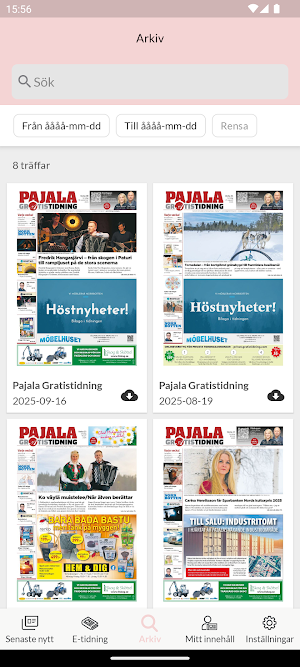 Pajala Gratistidning Screenshot 1