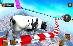 Epic Cow Ramp Rush Run Game Screenshot 2