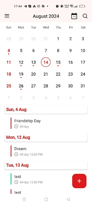 Calendar Screenshot 0