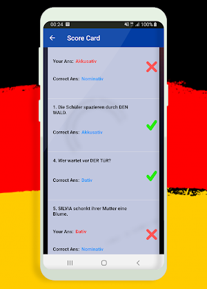 Test Nominativ Dativ und Akkus Screenshot 3