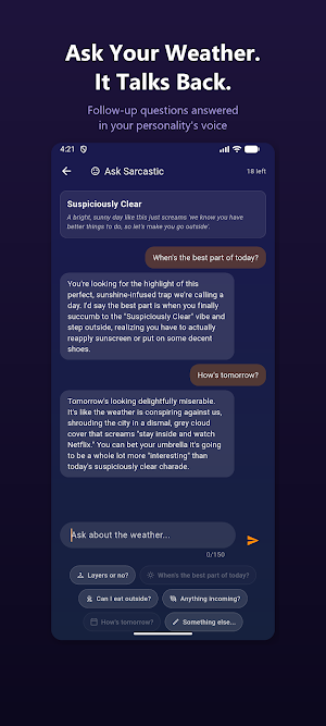 Vibe Weather: AI Forecasts Screenshot 2