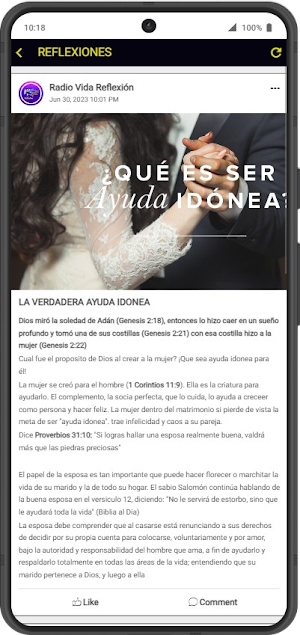 Radio Vida Reflexión Screenshot 3