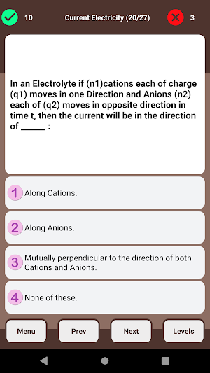ICSE MCQ for Class 10th (Science) Screenshot 1