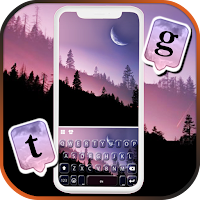 Aesthetic Mountain Keyboard Background