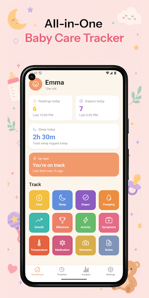 Baby Care Tracker Newborn Logs Screenshot 1