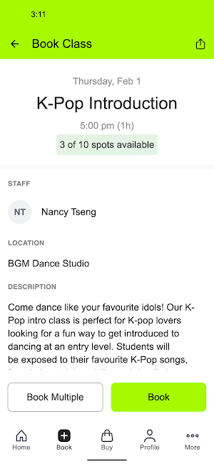 BGM Dance Studio Screenshot 2