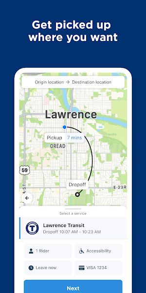 Lawrence Transit On Demand Screenshot 1