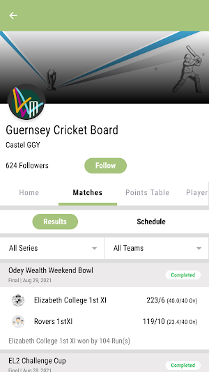 Guernsey Cricket Board Screenshot 0