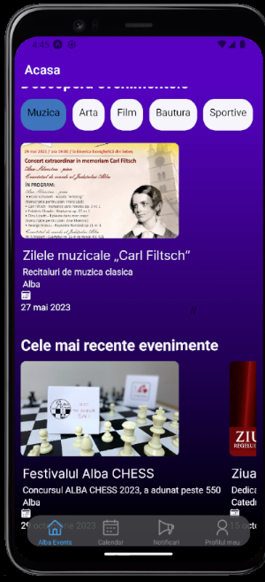 Alba Events Screenshot 1