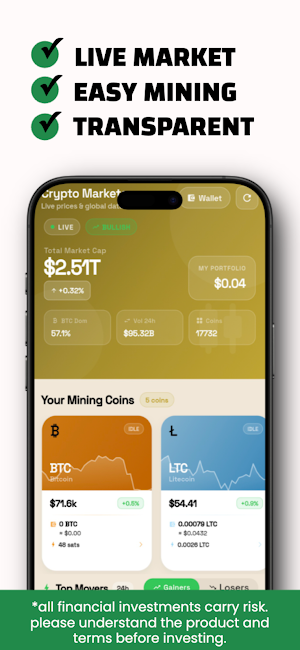 Giga Bitcoin Miner, BTC Mining Screenshot 2