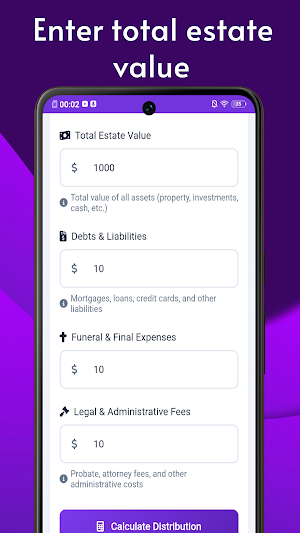 Inheritance Calculator Screenshot 2