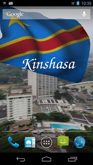 DR Congo Flag Live Wallpaper Screenshot 1