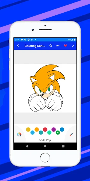 Soni Blue Coloring book Hedgeh Screenshot 0