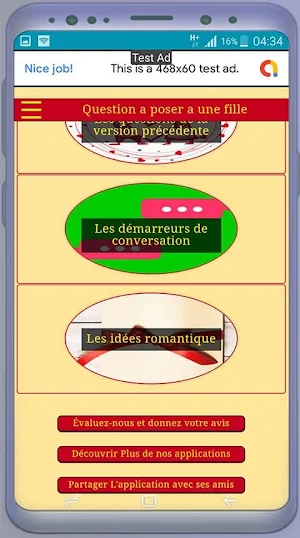 Questions à poser à une fille Screenshot 1