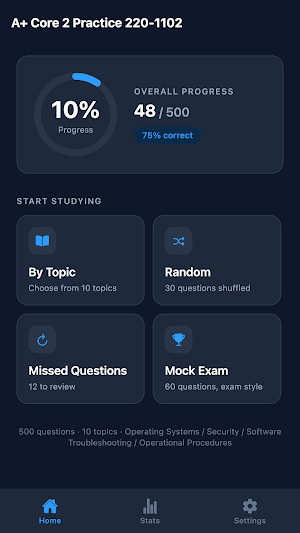 A+ Core 2 Practice 220-1102 Screenshot 0