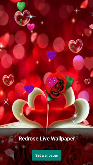Red Rose 3d Live Wallpaper Screenshot 3