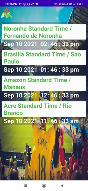 Brazilian Timezone Clock Screenshot 0