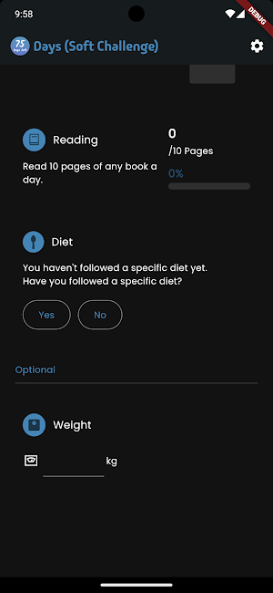 Tracker For 75 Days Soft Screenshot 2