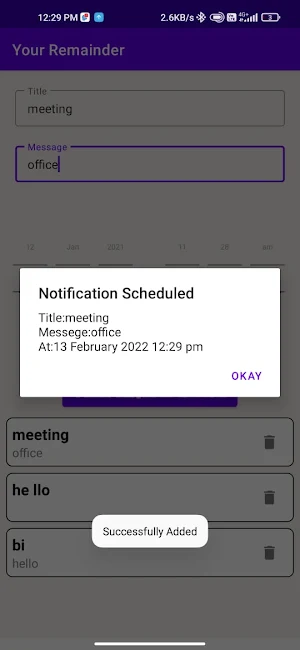 Your Remainder Screenshot 1