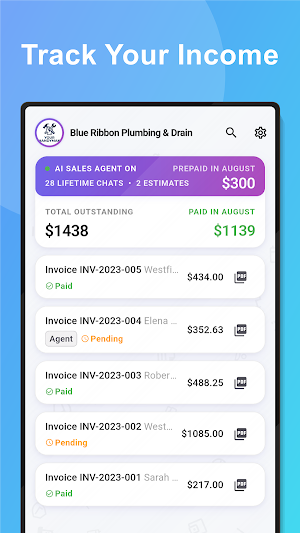Invoice & Estimate - QuickEst Screenshot 0