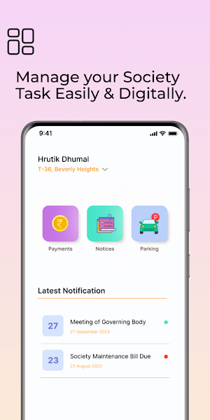 OneNest Society Management App Screenshot 0
