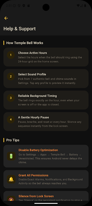 Temple Bell Clock Hourly Chime Screenshot 2