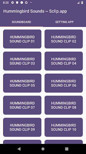 Hummingbird Sound Collections ~ Sclip.app Screenshot 0