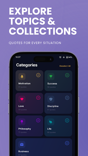 Citas – Quotes & Motivation Screenshot 2