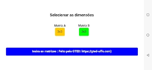 Operações entre matrizes Screenshot 1