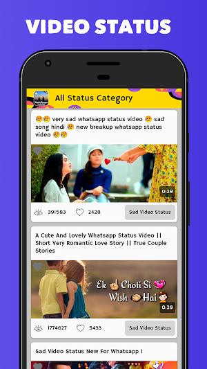 Video Status For Social Media Screenshot 1