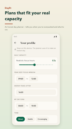 Daylit: Honest Day Planner Screenshot 3