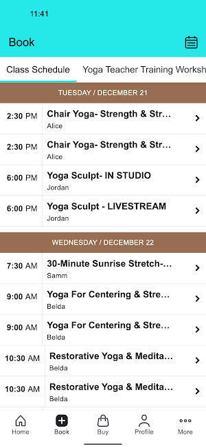 Zenya Yoga Studio Screenshot 1