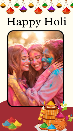 Happy Holi Photo Frame 2026 Screenshot 1