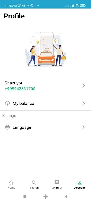 Hamroh taxi screenshot 2