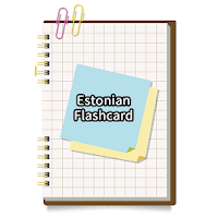 Estonian simple flash card