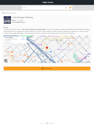 Vistar Events Screenshot 3