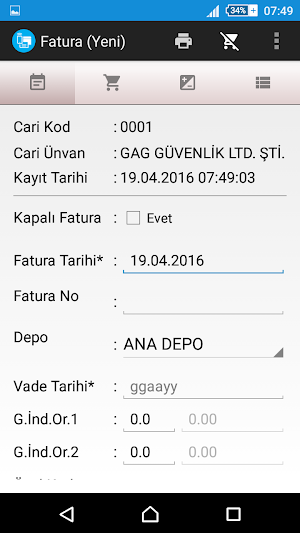ETA Websis Mobil Screenshot 3