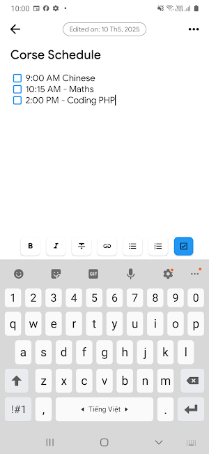 Simple Note App Screenshot 1